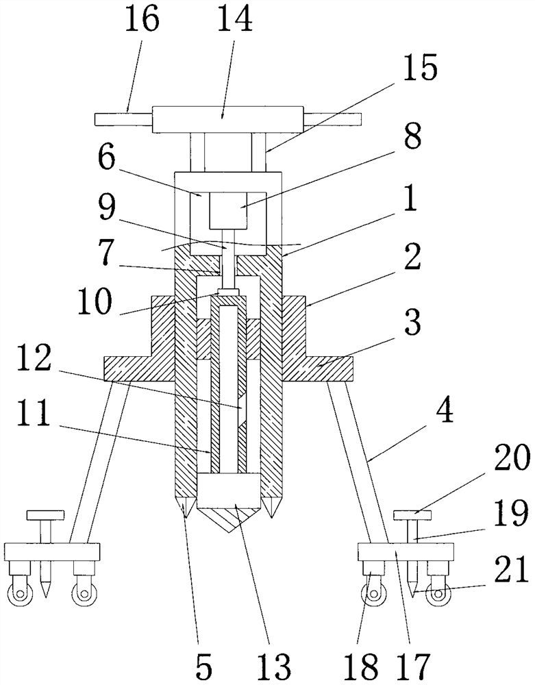 Deep independent soil monitoring and sampling device