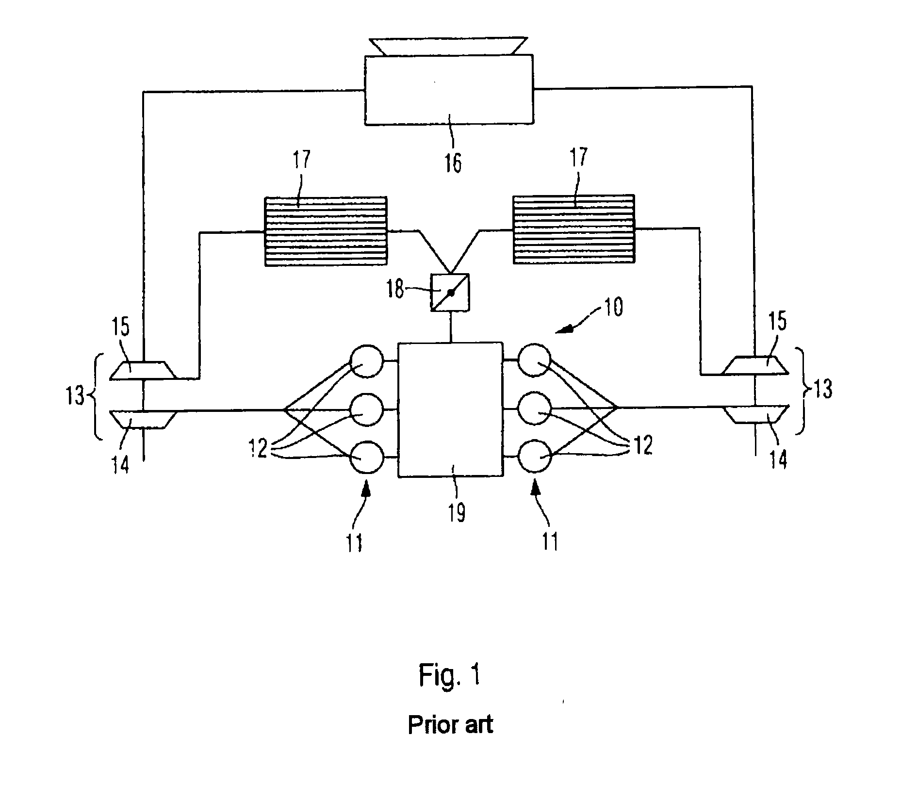 Device for cooling charge air