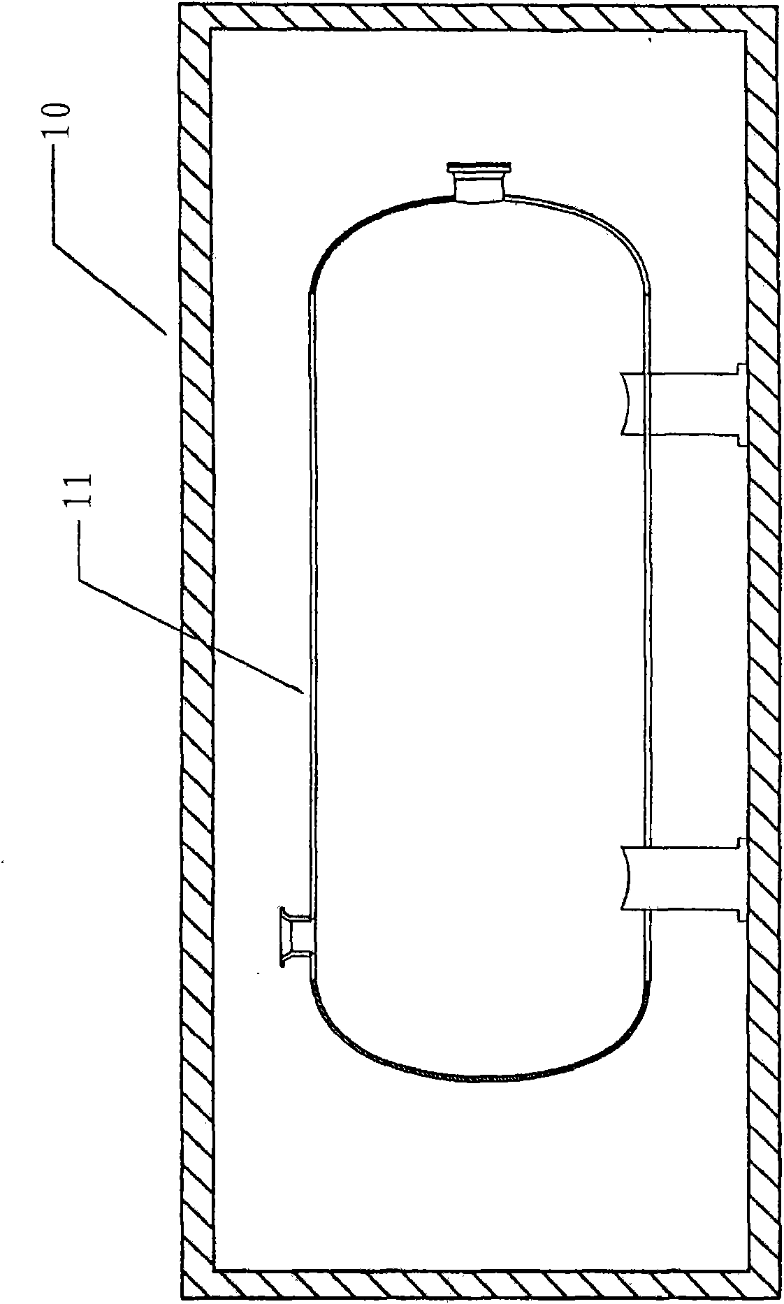 Piecewise heat treatment method of large pressure container