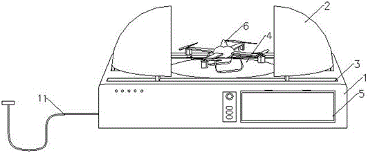 Wireless charging pile used for unmanned aerial vehicle GPS fixed-point endurance