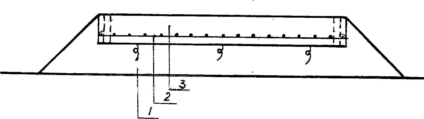 Roadbed structrue for highway and railway and its construction method