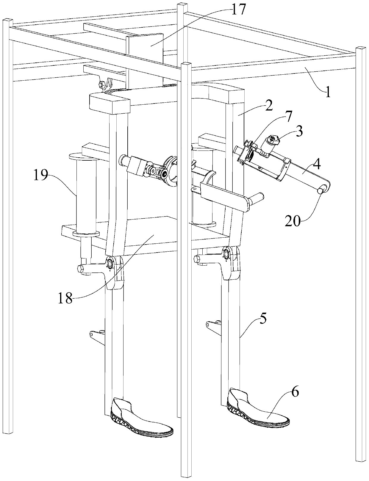 Limb rehabilitation machine for rehabilitation department