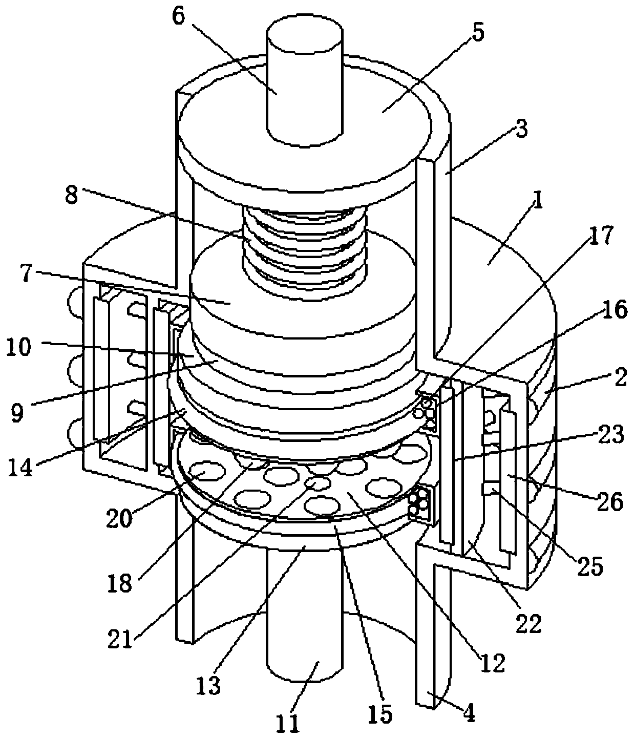 Vacuum arc-extinguishing chamber with high heat dissipation