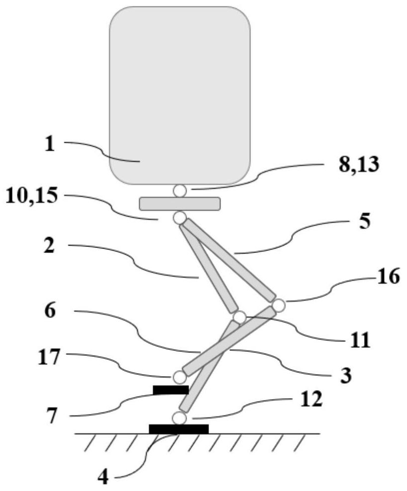 Biped robot stable walking control method, device, equipment and readable medium