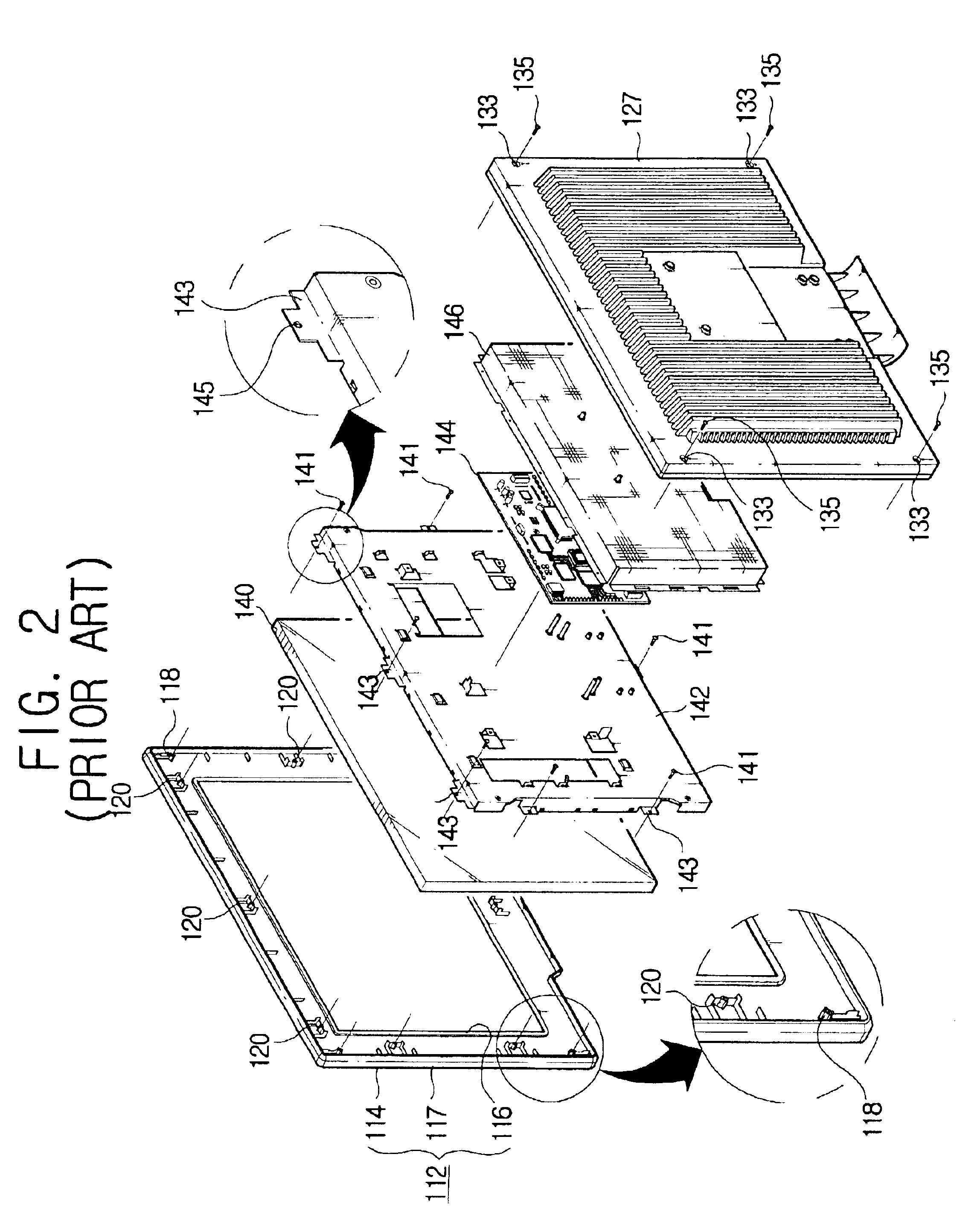 Display apparatus having snap pin reinforcing member fastening mechanism