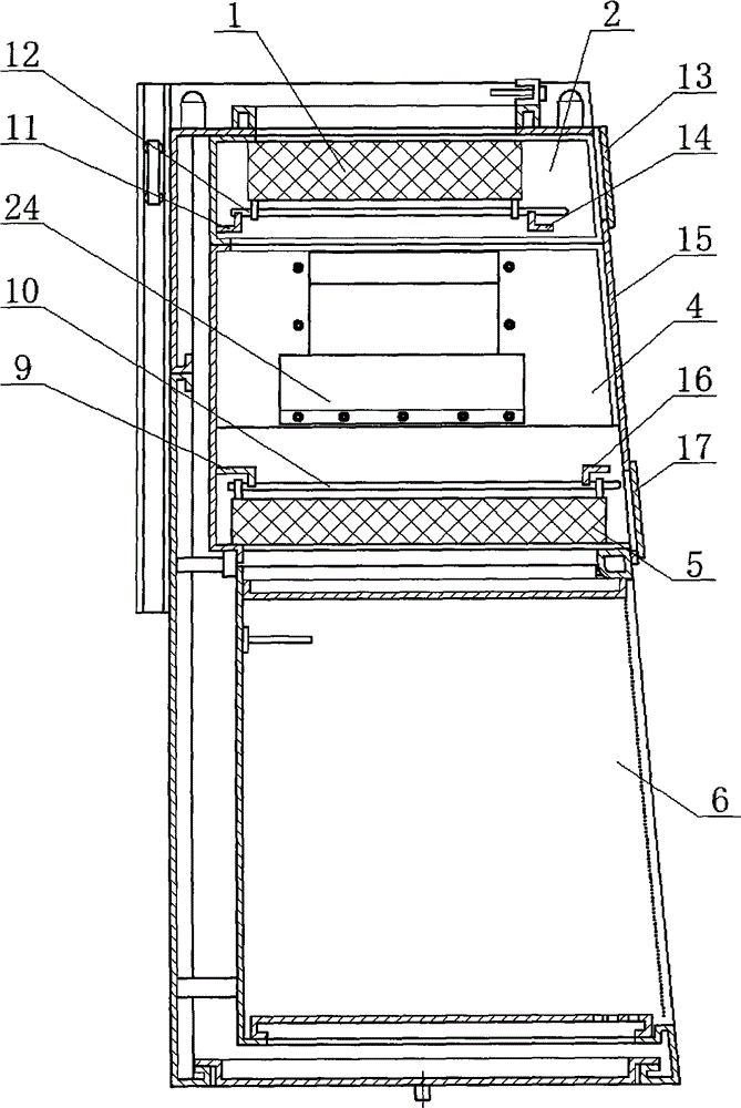 Biosafety cabinet provided with easily-assembled and disassembled filters