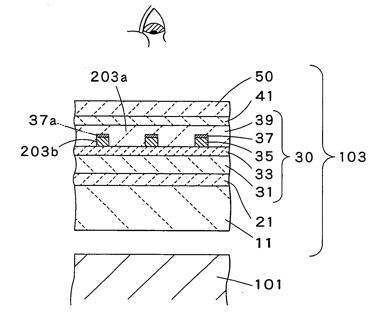 Front plante for plasma dispay and plasma display