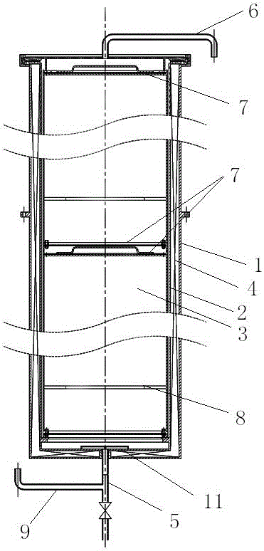 Catalytic reaction tank for sewage treatment