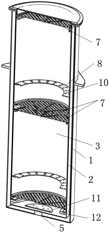 Catalytic reaction tank for sewage treatment