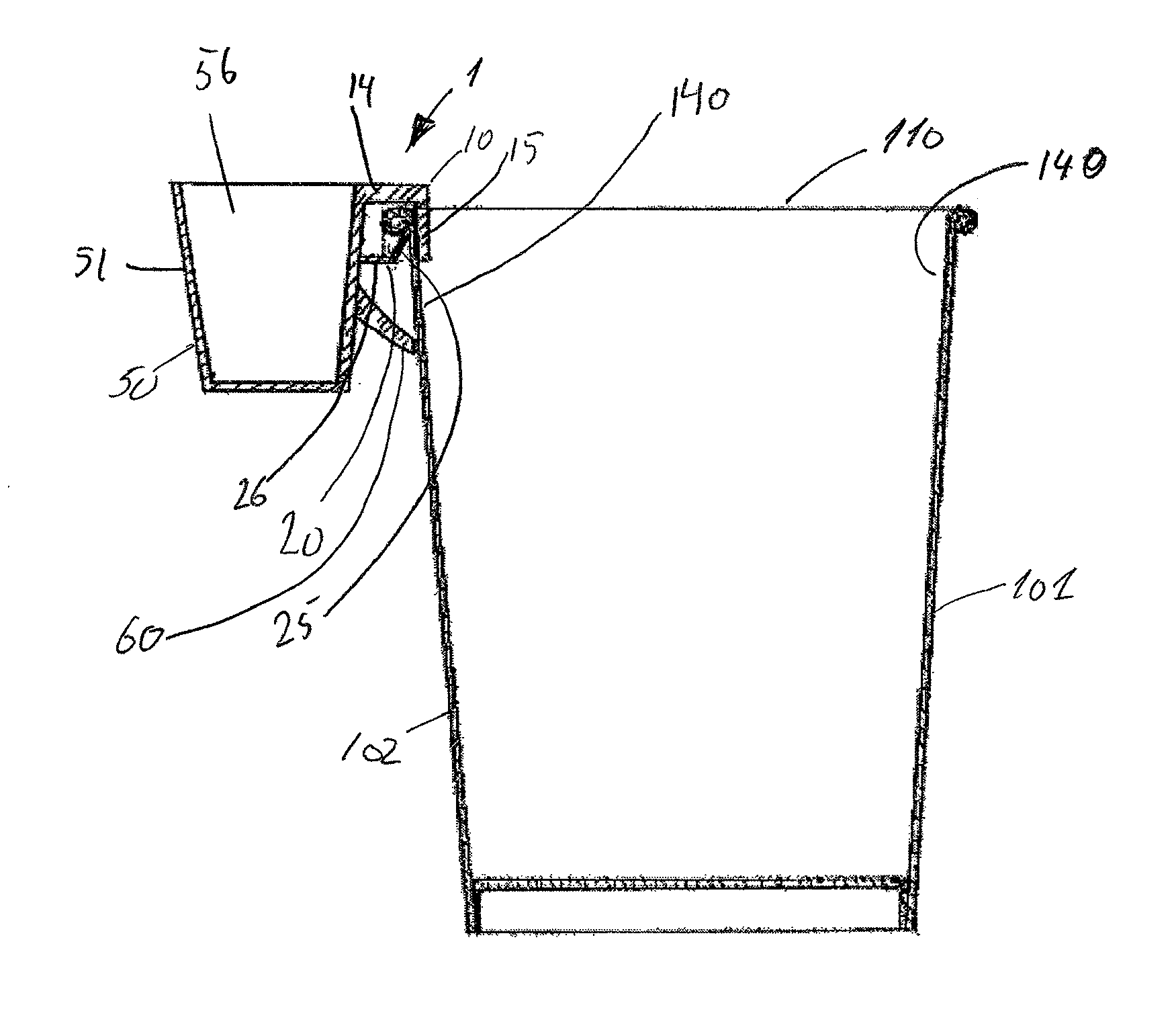 Condiment container attachment device