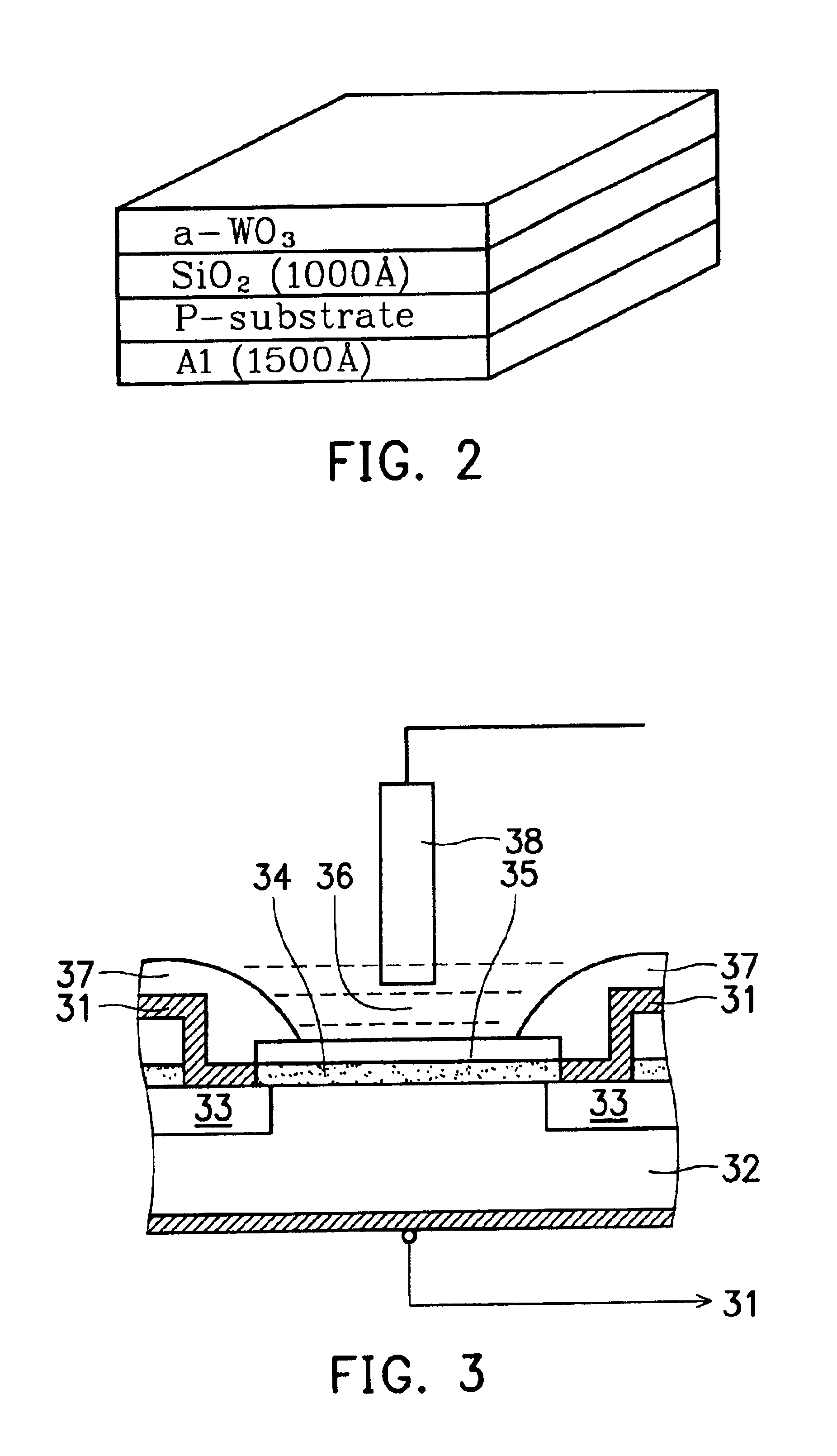 alpha-WO3-gate ISFET devices and method of making the same