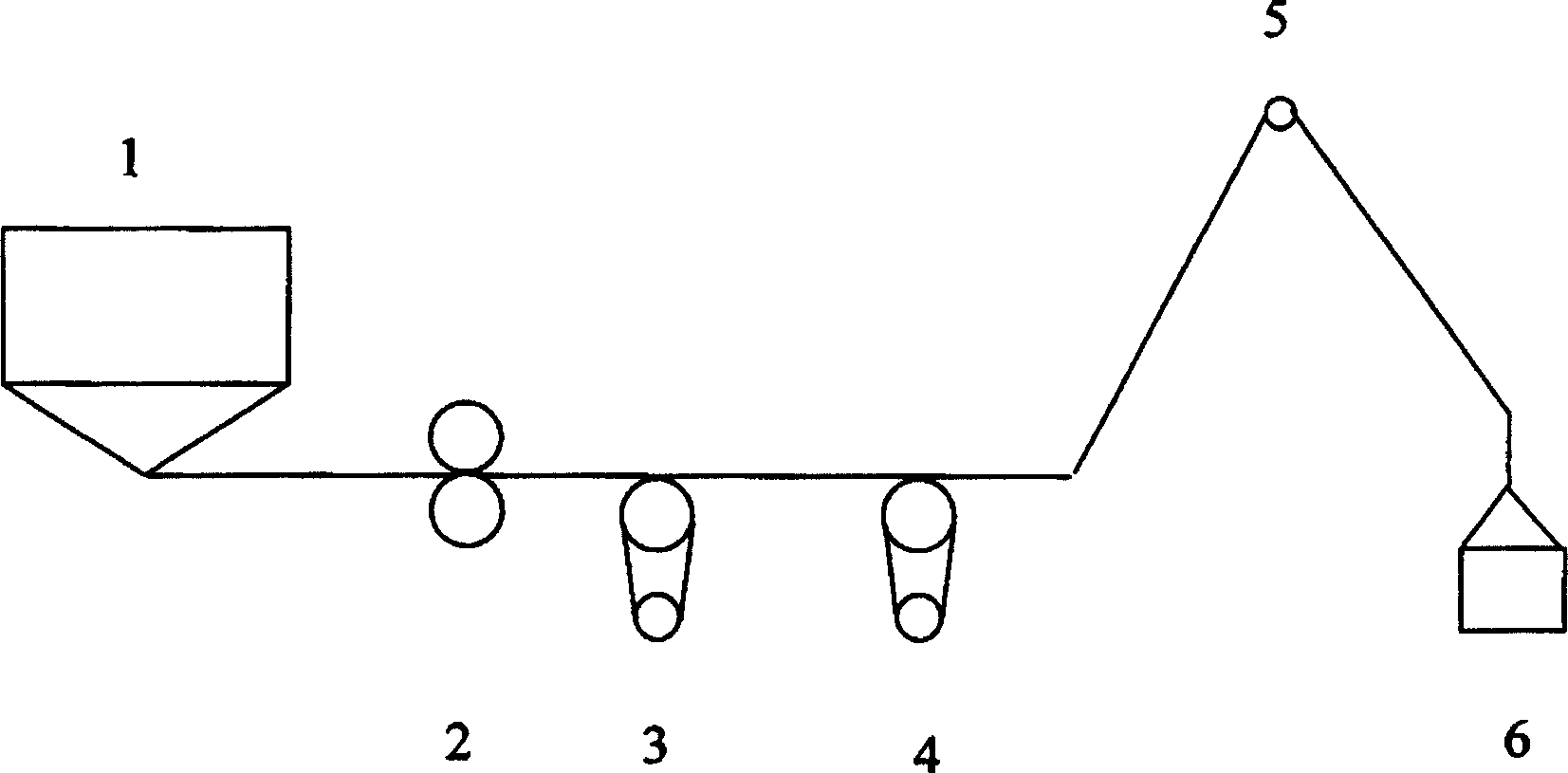 Production method of self-extensional polyester fibre