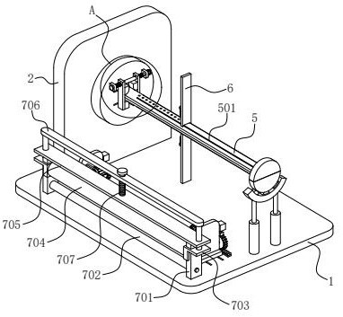 Textile fabric conveying and winding machine