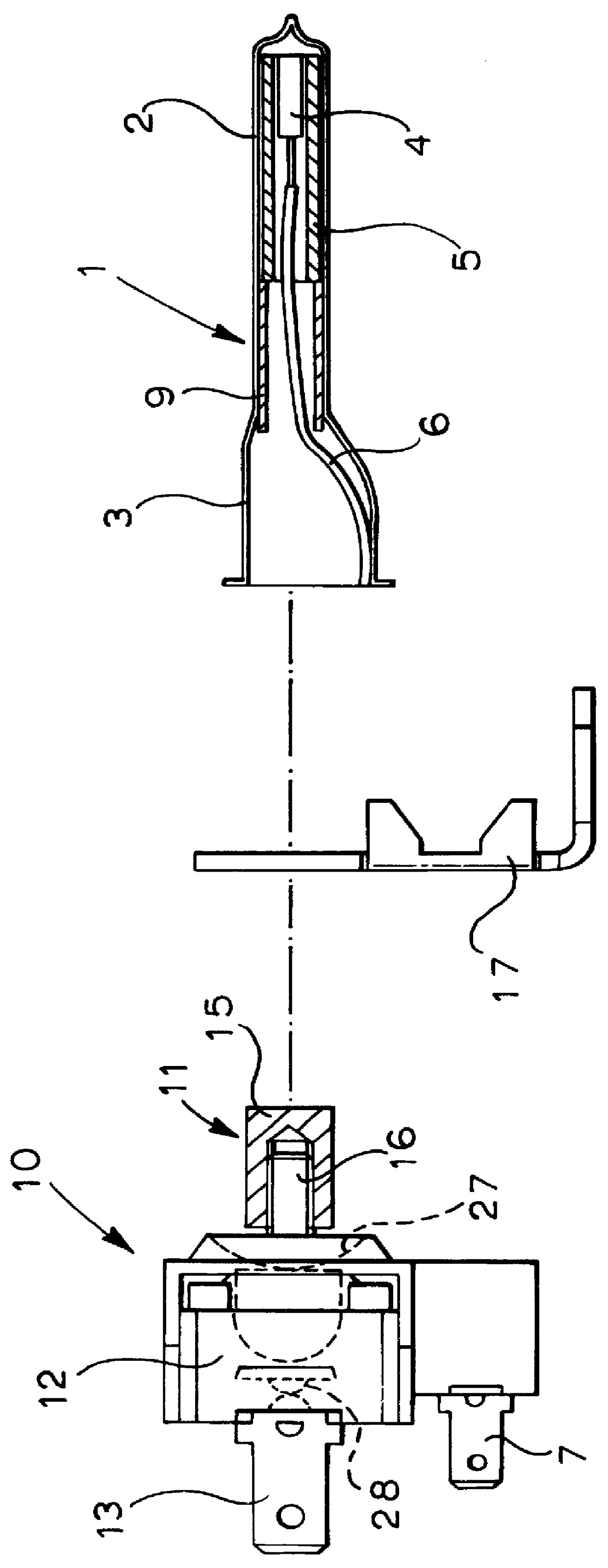 Temperature sensing and limiting device