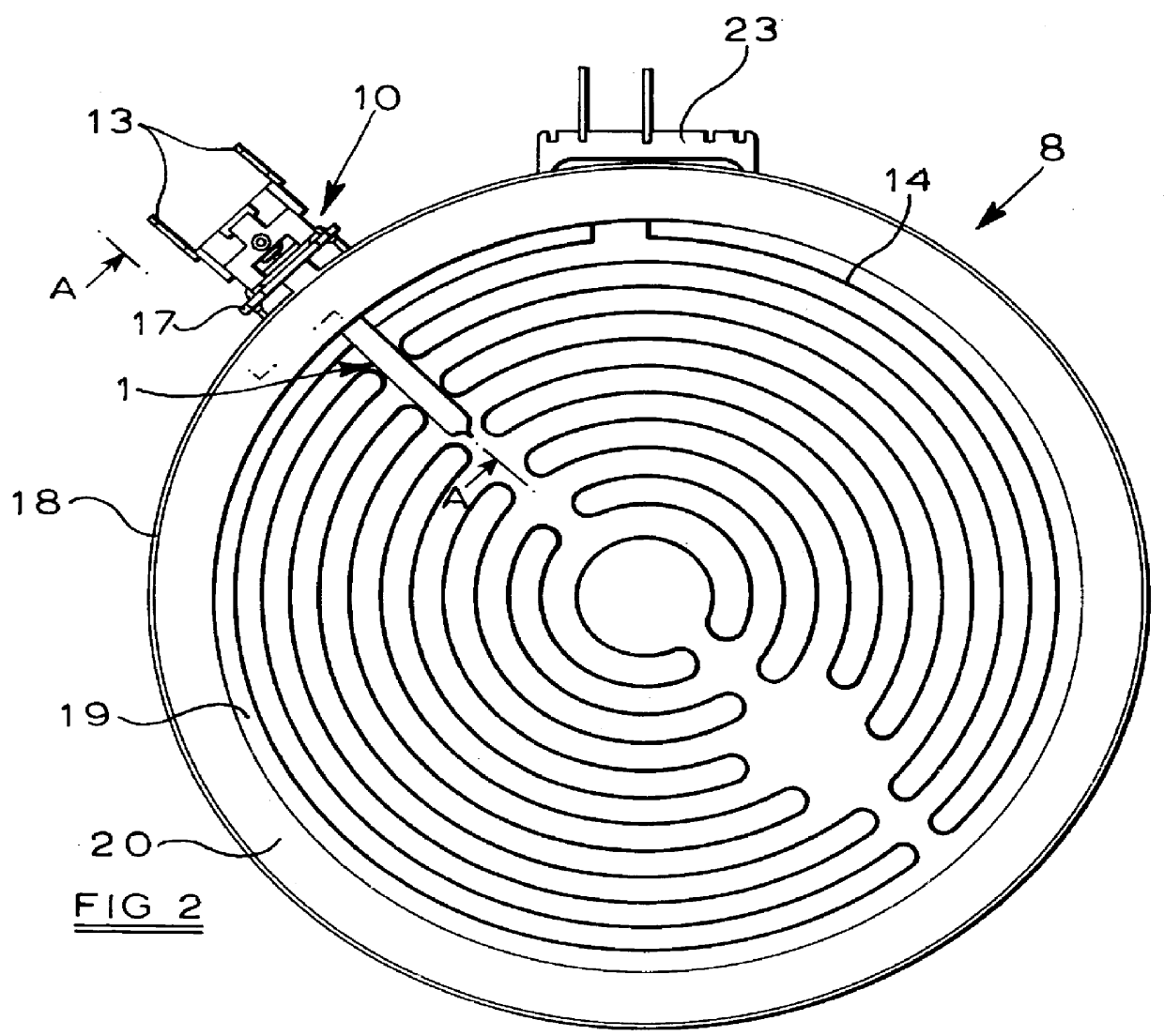 Temperature sensing and limiting device