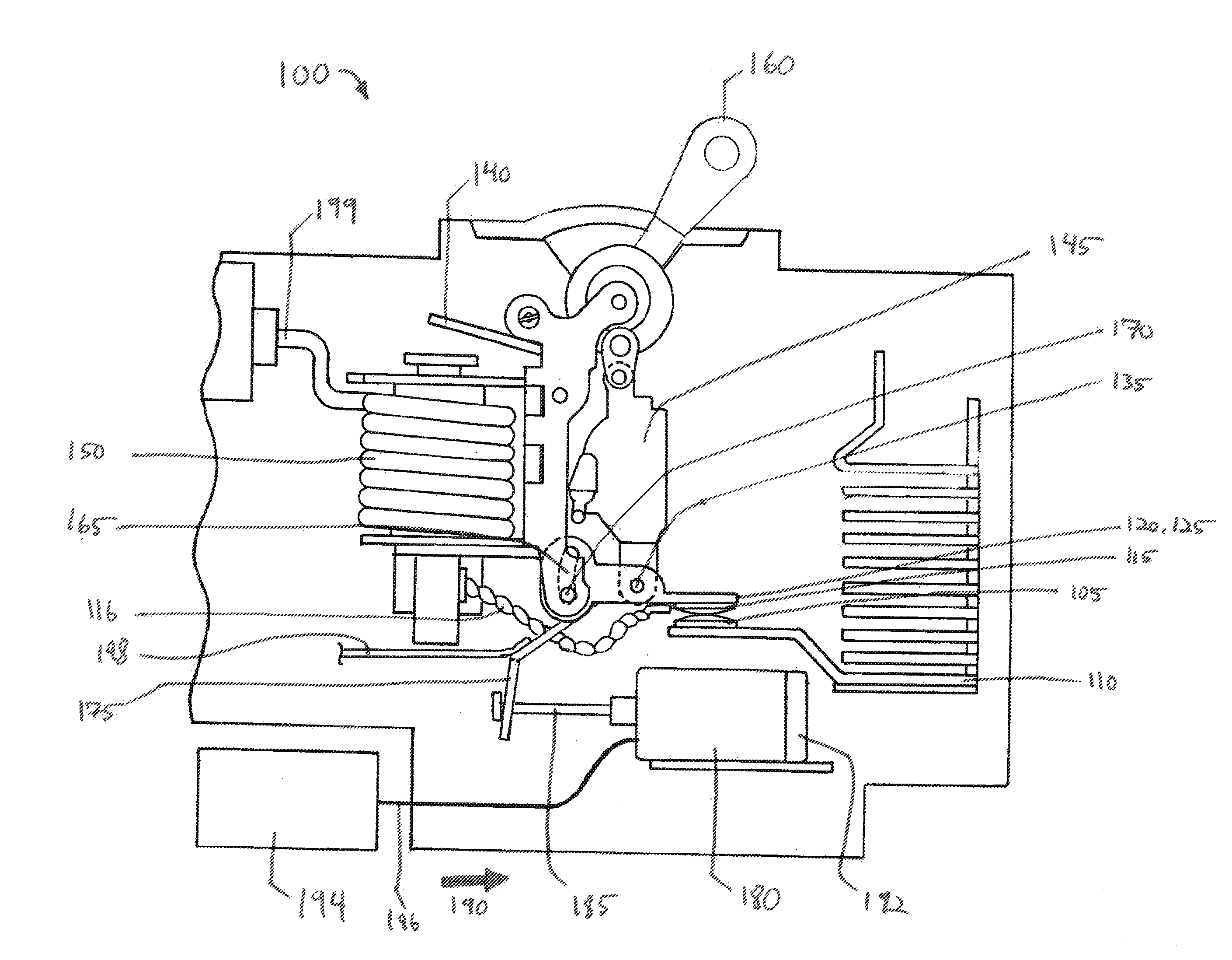 Remote operated circuit breaker