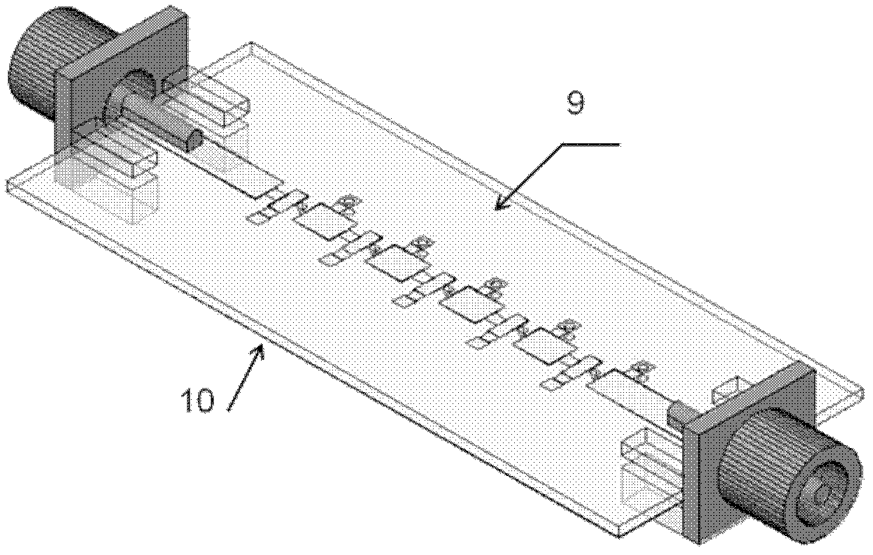 Active left-handed transmission line formed by lumped element and diode