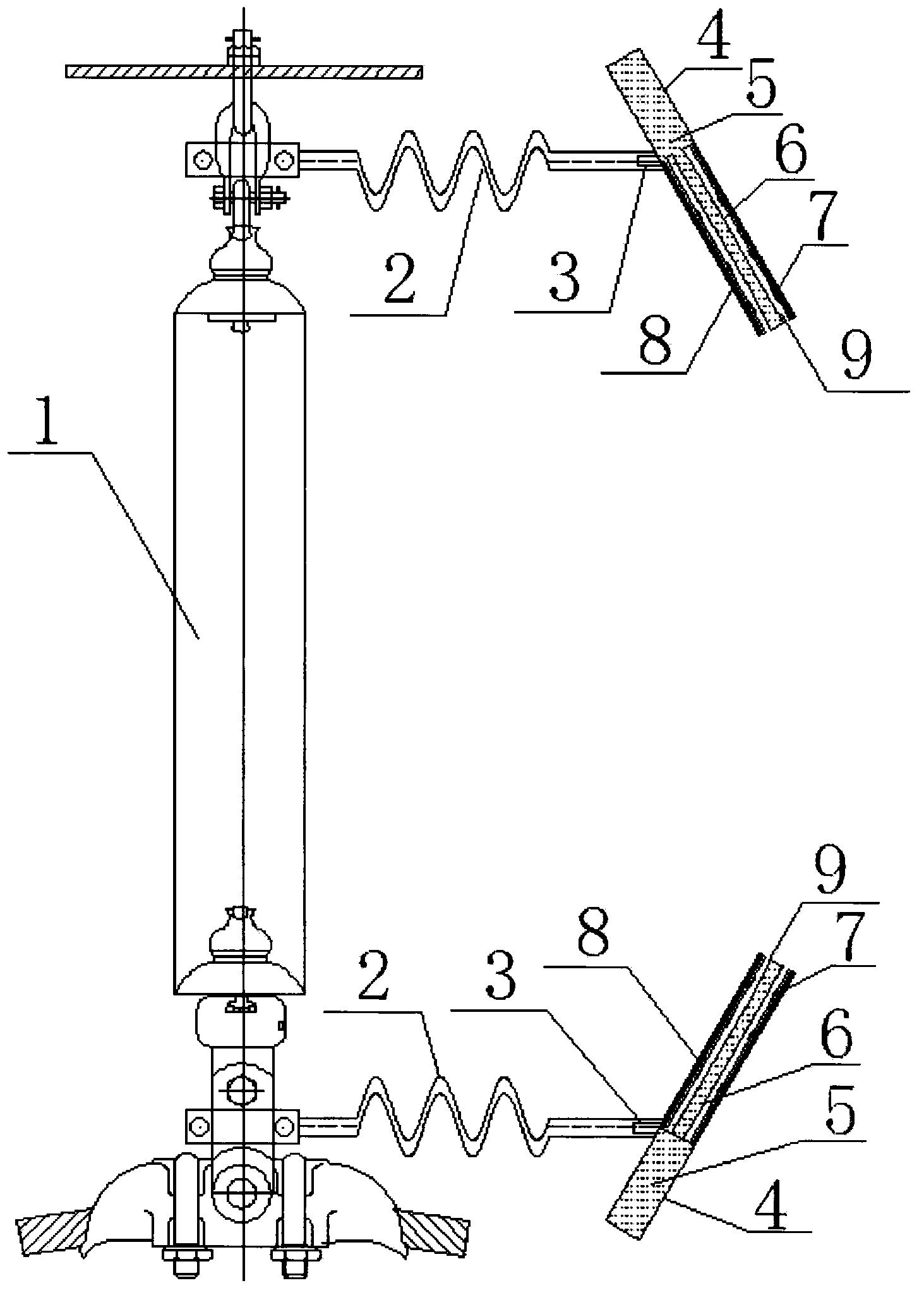 Gas injection type parallel gap device