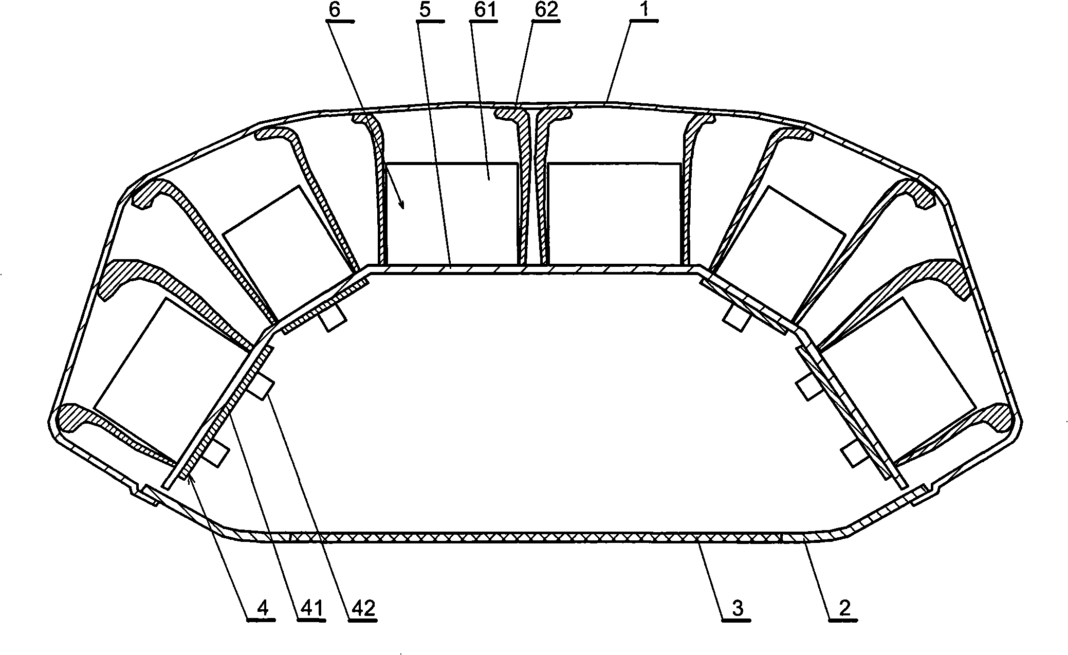 Street light fitting with luminous diode heat radiating device