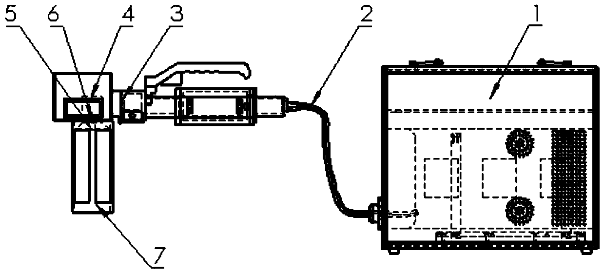 Handheld type laser cleaning machine and contaminant removing method