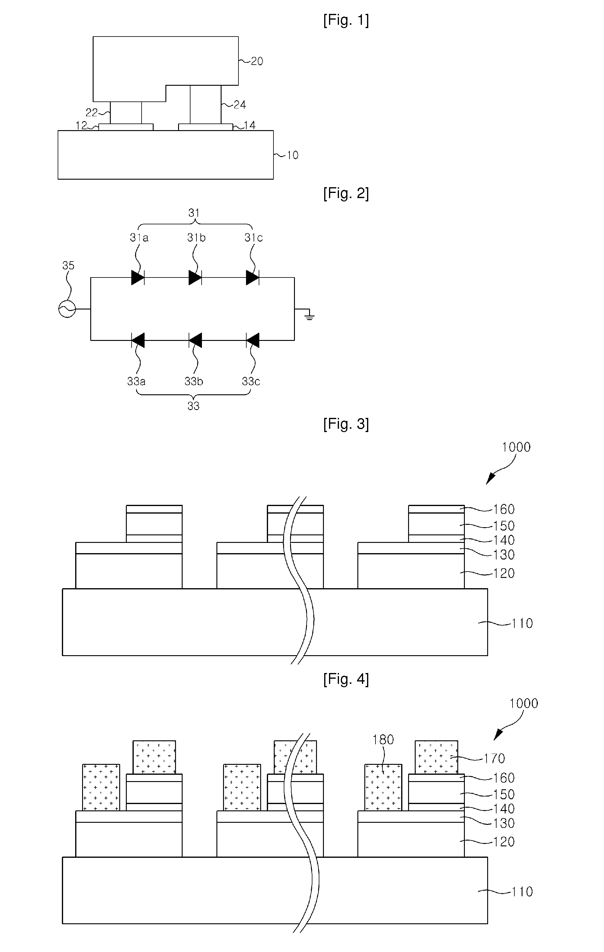 Light emitting device having a plurality of light emitting cells and package mounting the same