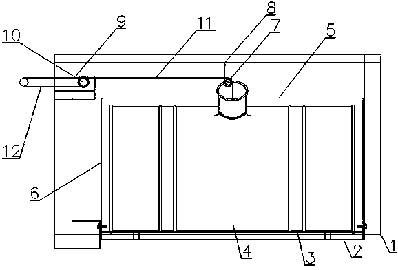 Passenger car fuel tank lifting assembly device