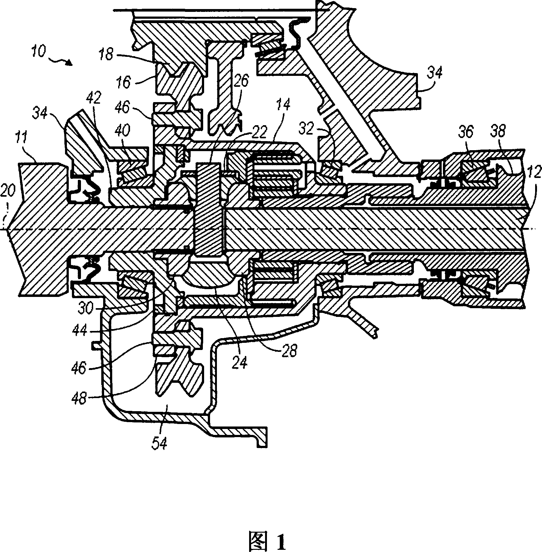 Differential with inclined lubrication ports