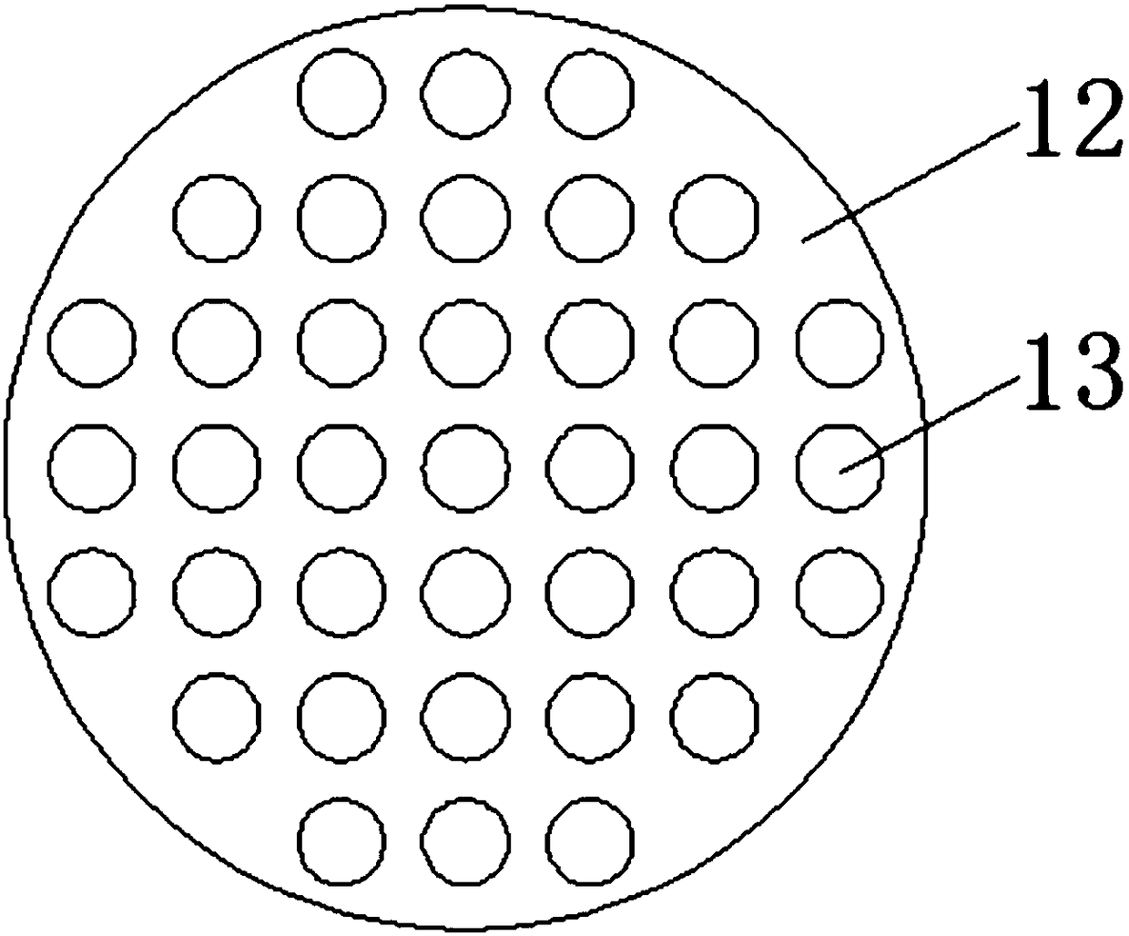 Waste gas treatment device for lifting type laboratory