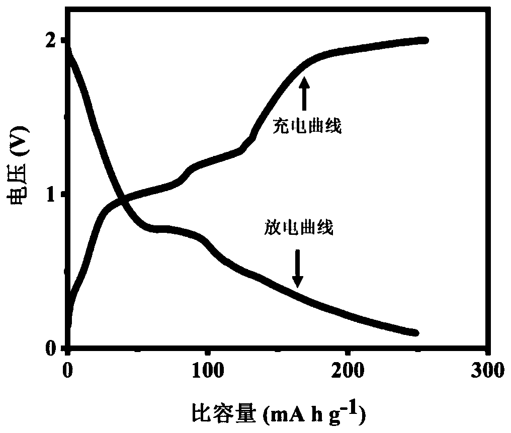 Elm-shaped molybdenum diselenide@nitrogen-doped carbon nanofiber and preparation method and application thereof