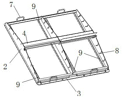 Overhead shutter opening and closing device