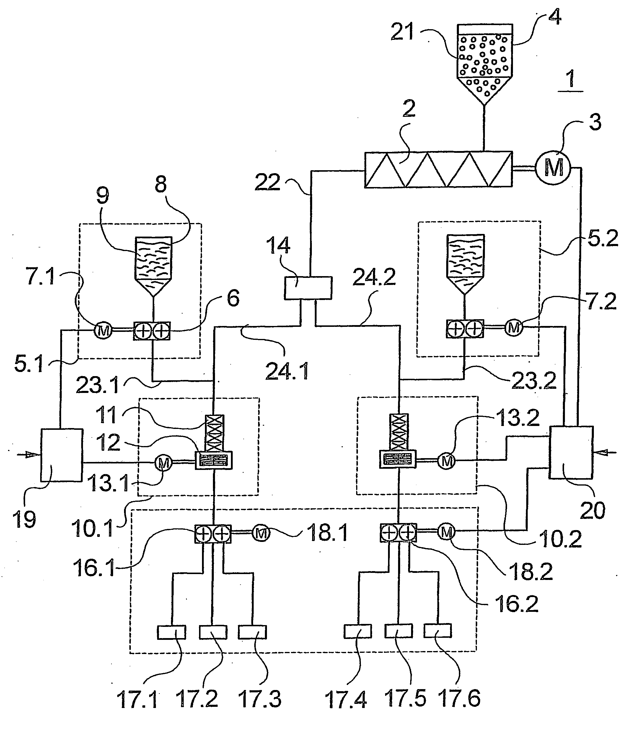 Apparatus and method for melt spinning dyed yarn filaments