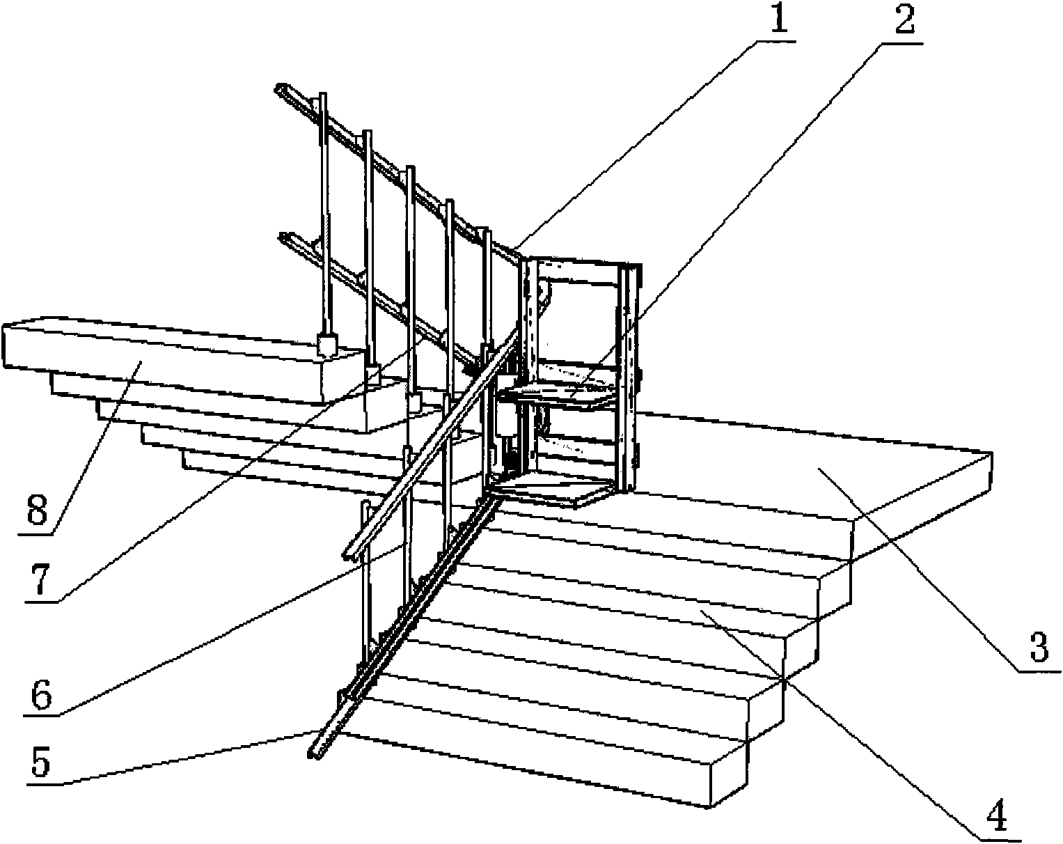 Spiral stair handrail system provided with lifting seat