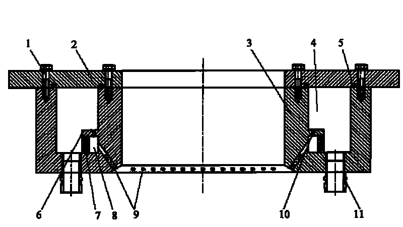 Integrated diversion board crystallizer for casting aluminium alloy