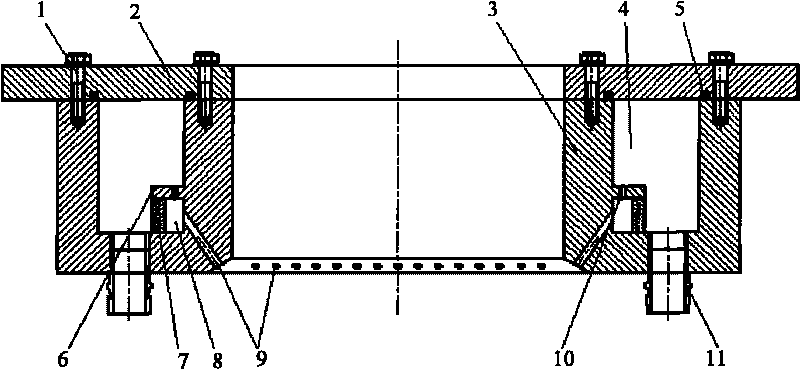 Integrated diversion board crystallizer for casting aluminium alloy