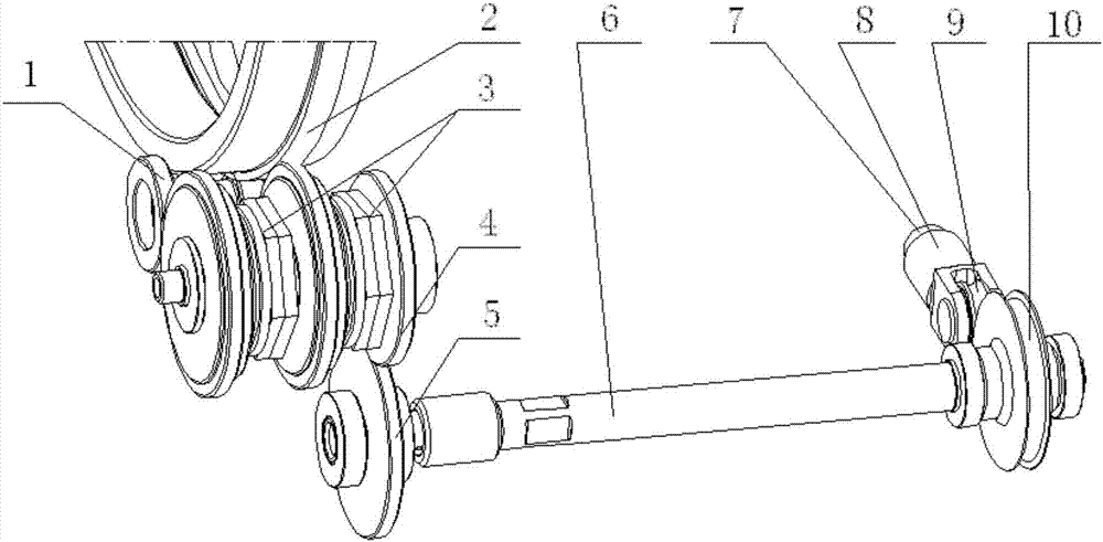 Double-clutch type steel cable tensioning mechanism