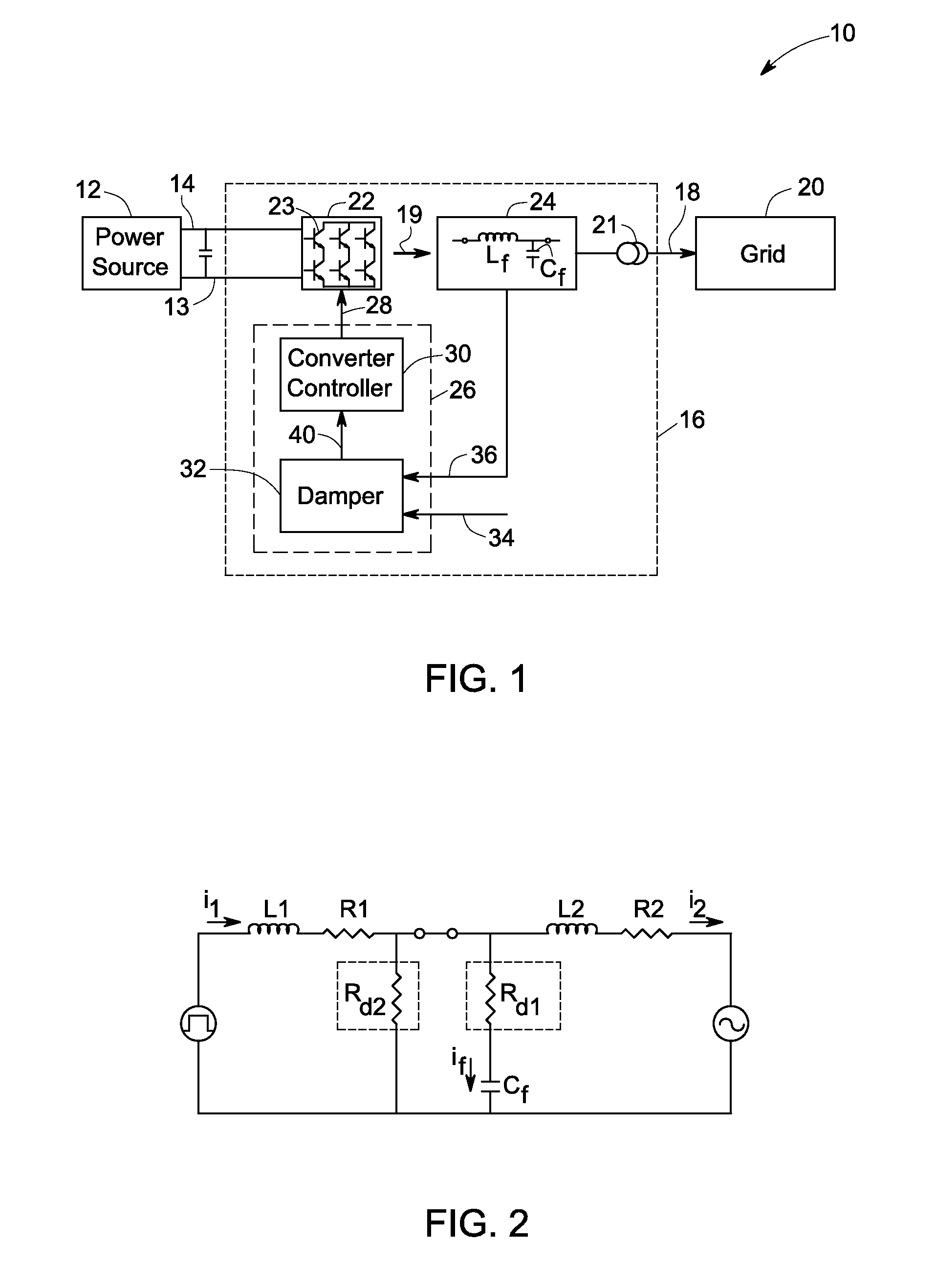 System and method for damping LC circuits in power conversion systems