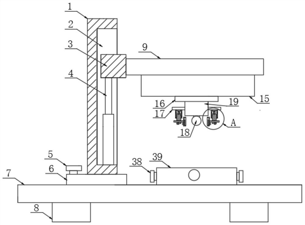 Cutting device for LED screen processing