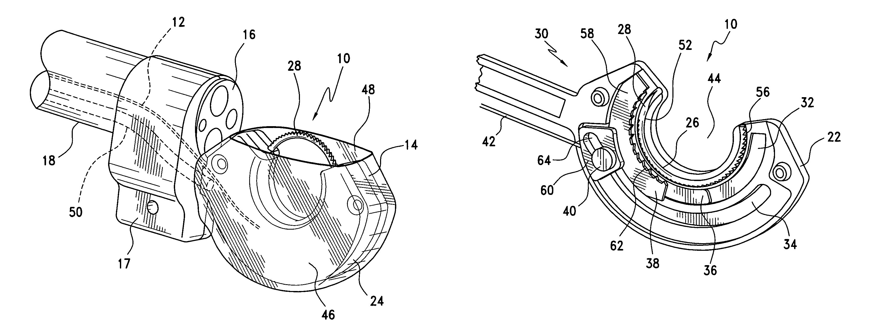 Endoscopic suturing device