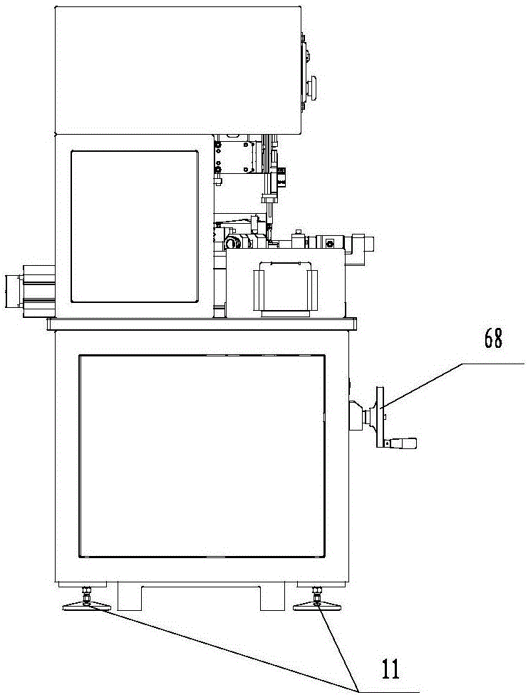 Full-automatic necking-in device for high lock nut