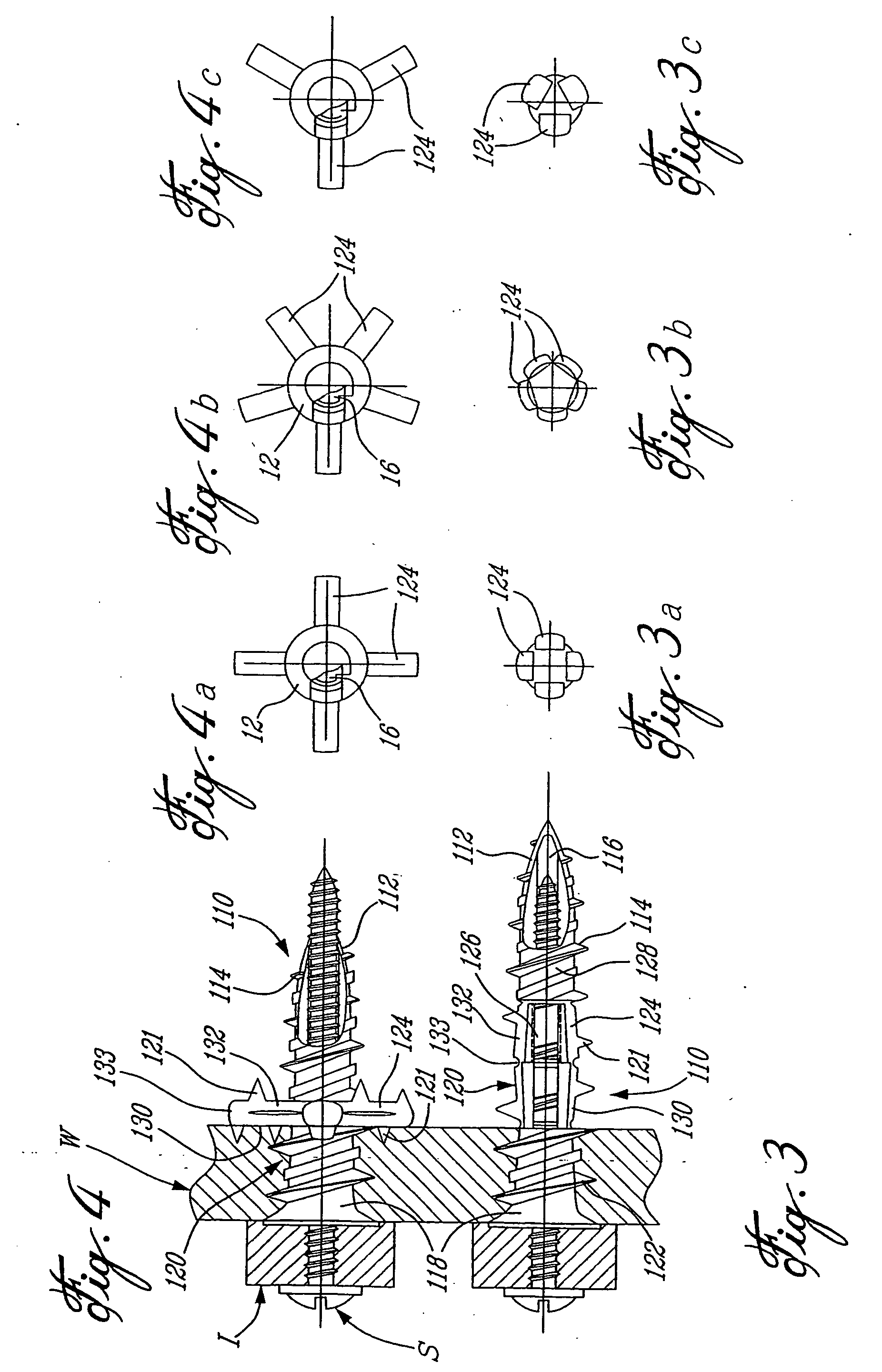 Anchor for hollow walls