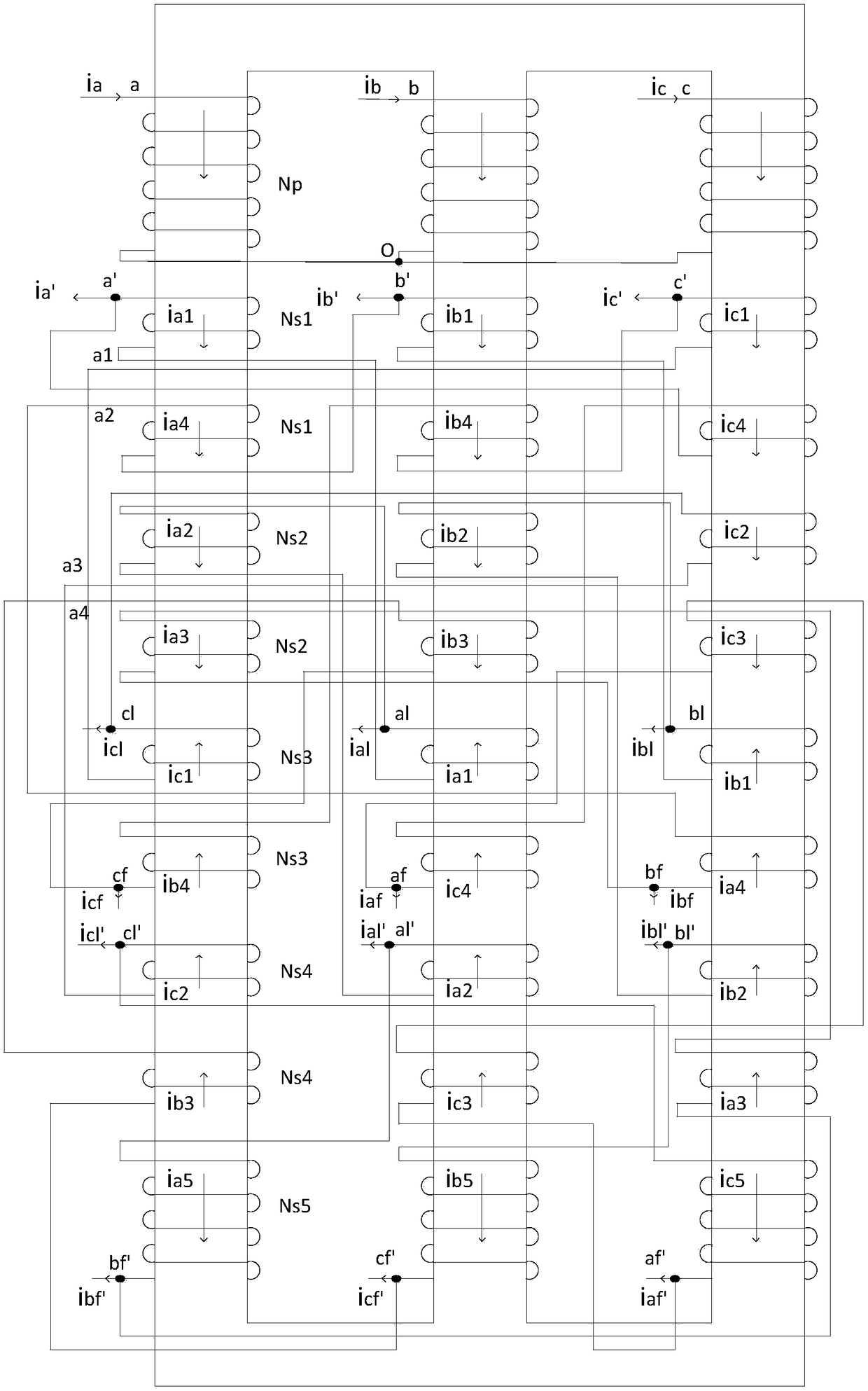 An isolated step-down 30 pulse transformer rectifier