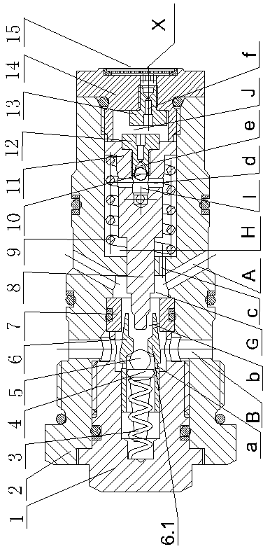 Plug-in mounting type balance valve