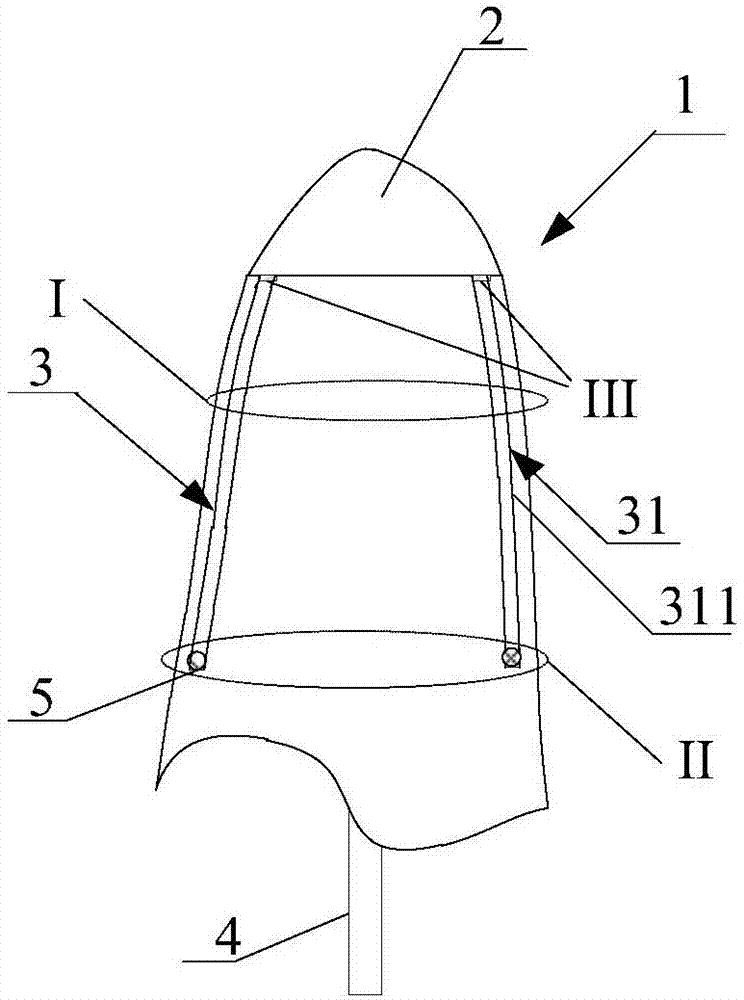 Wind turbine generator blade anti-thunder air-terminal system