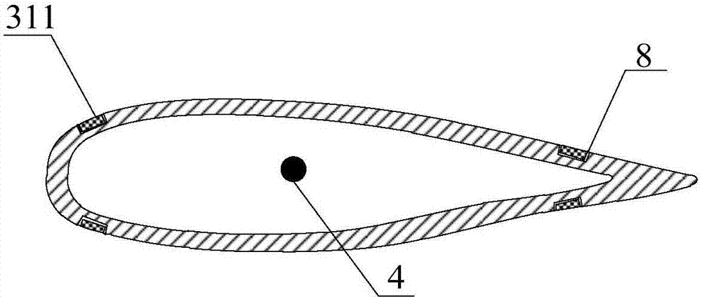 Wind turbine generator blade anti-thunder air-terminal system