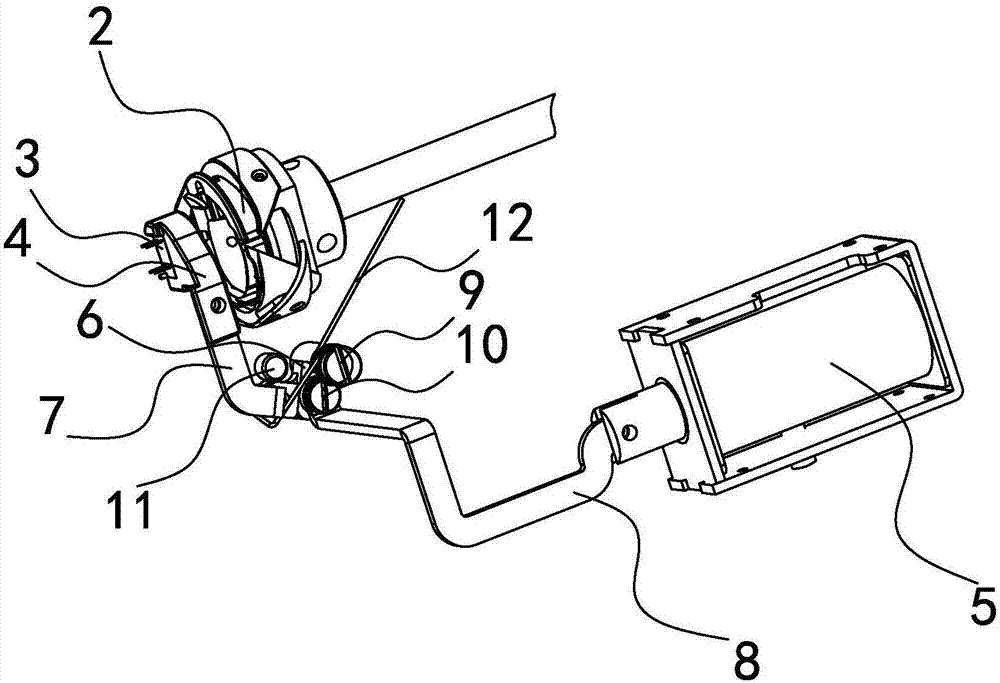 Automatic reset device of baseline detection sensor of sewing machine and sewing machine