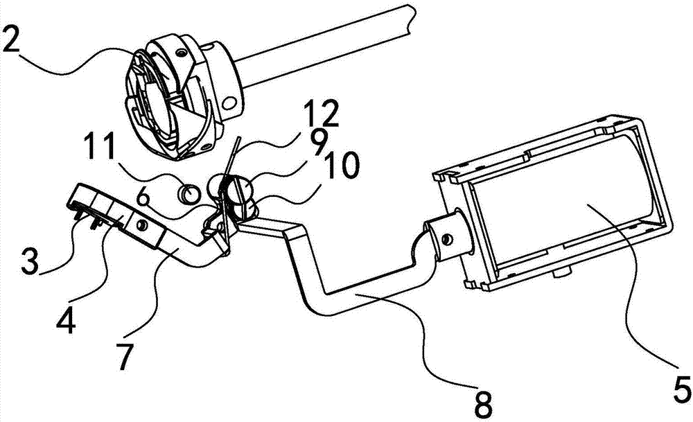 Automatic reset device of baseline detection sensor of sewing machine and sewing machine