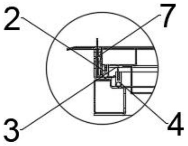 Prefabricated cabin door with double-sealing structure