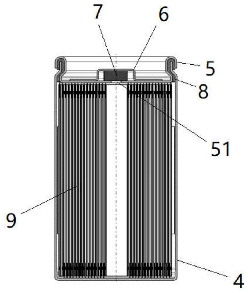 Conical surface sealing cylindrical battery and preparation method thereof