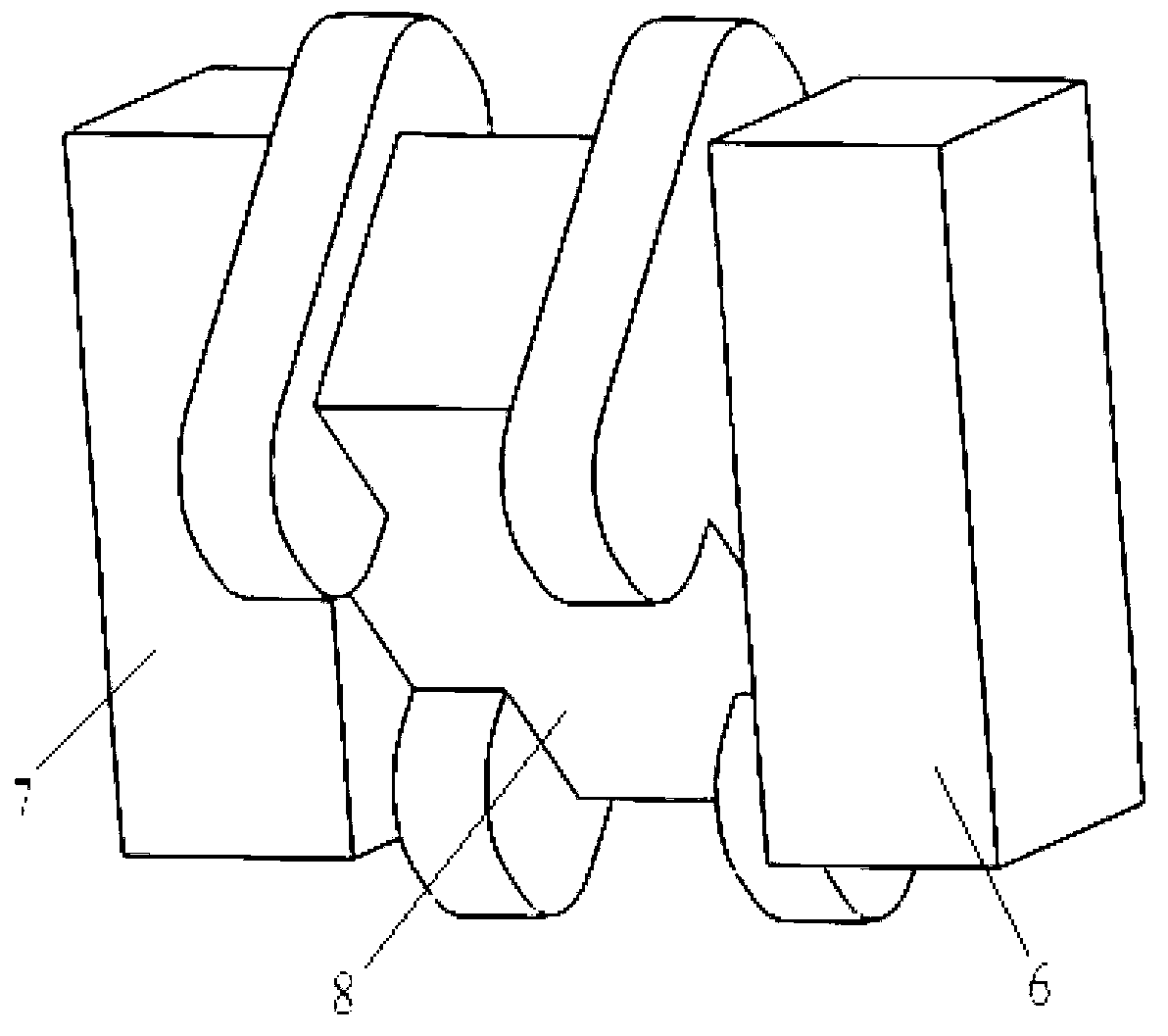 Waveguide polarization device and combiner thereof