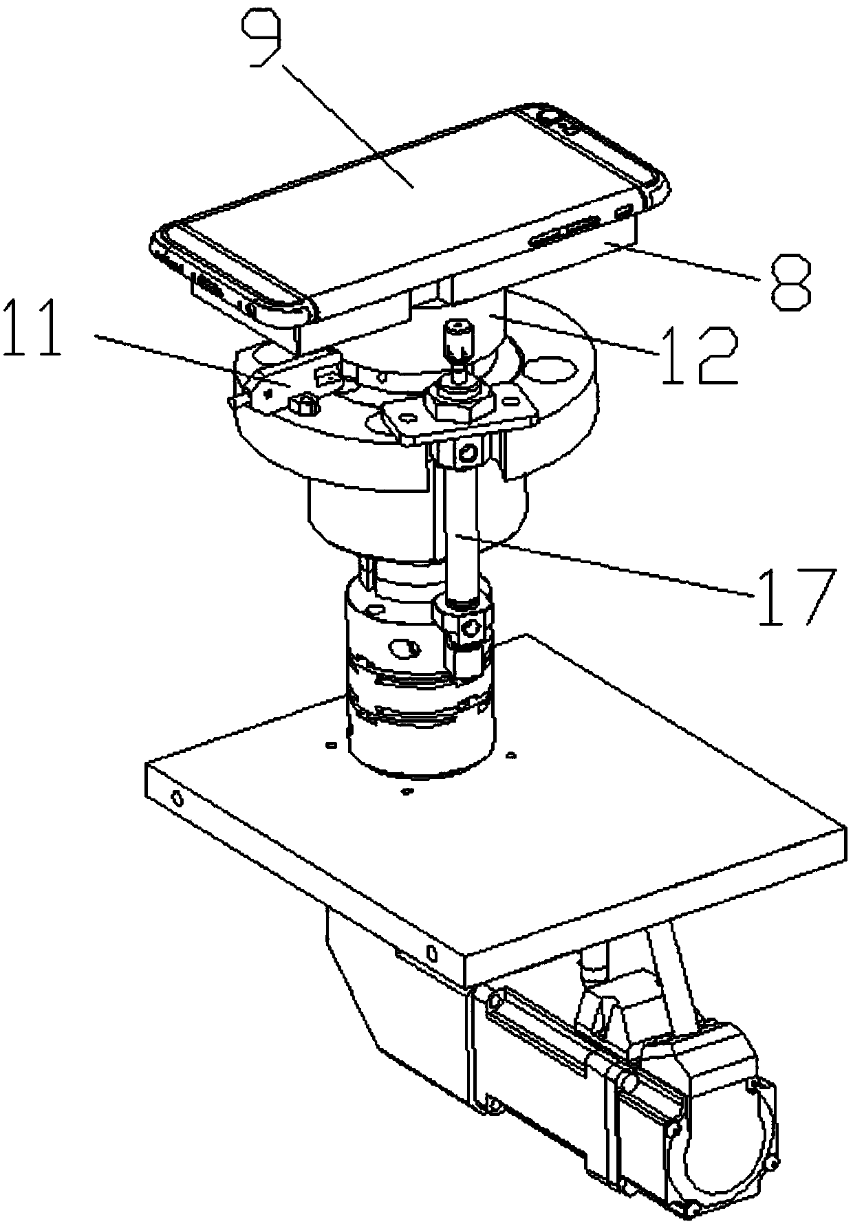 Multi-axis polishing machine of back cover of smart phone